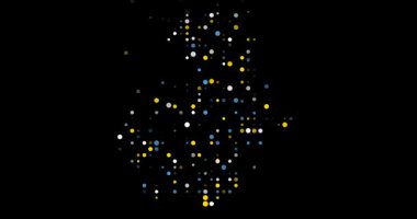 Guatemala Harita Şeklinin Döngüsel Parçacık Canlandırması