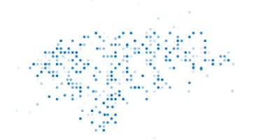 Honduras Haritasının Küresel İletişim Görselleştirmesi