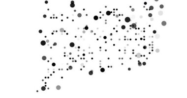 3D Falling Particle Map Animation of Angola