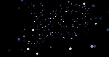 Yüksek Teknoloji Düşen Noktalar Animasyon Connecticut Bölgesel Silueti Oluşturuyor