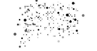 Connecticut Haritası Şeklinde Soyut Düşen Noktalar