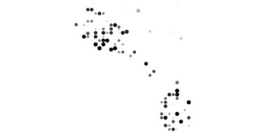Liamuiga Haritasını Gösteren Dijital Parçacık Sistemi