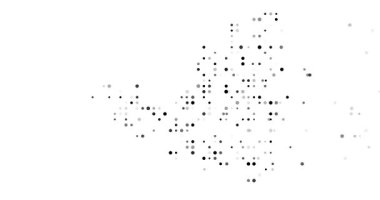 Düşen Noktalarla Aziz Martin 'in Dinamik Parçacık Haritası