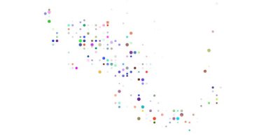 Meksika 'nın Düşen Asgari Çemberleri Görsel Veri Haritası