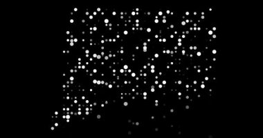 Connecticut Eyalet Sınırı Silüetini Yapan Dinamik Çemberler Akışı