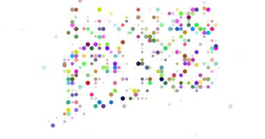 Connecticut Harita Siluetinin Döngülü Parçacık Canlandırması