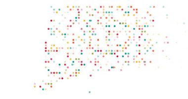 Connecticut Eyaletinin Modern Teknoloji Haritası Animasyonu