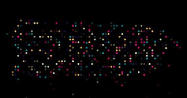 Puerto Riko Haritası Siluetini Oluşturan Parçacıkların Eğitim Videosu