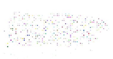 Düşen kürelerle Porto Riko Haritasını Gösteren Üretici Sanat Animasyonu