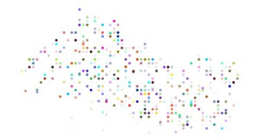 El Salvador 'un Düşen Çember Parçacık Hareketi Grafiği