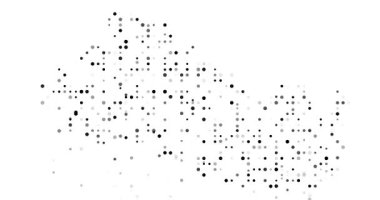 Soyut Düşen Noktalar El Salvador Haritasının Şeklini Oluşturuyor