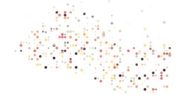 El Salvador Haritasının Modern Düşen Çemberleri Canlandırması