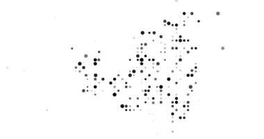 Sint Maarten Haritasının Dijital Düşen Küreleri Görselleştirmesi