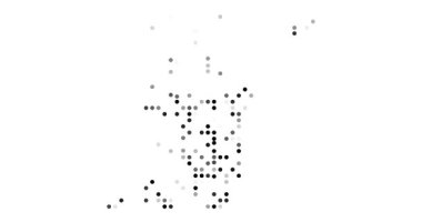 Dönen Parçacıklar Trinidadtobago Haritası Silueti