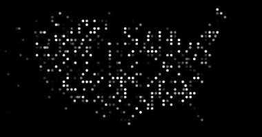 ABD 'nin Düşen Noktalardaki Soyut Hareket Görselleştirmesi