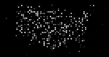 Birleşik Devletler coğrafyasının Temiz Veri Parçacık Animasyonu