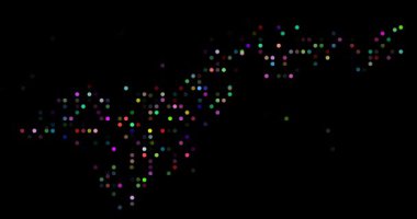 Düşen daireler Amerikan Samoa Taslağı 'nın haritasını oluşturur. Video Canlandırması