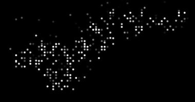 Parçacıklardan yapılmış Amerikan Samoasının Hareketli Grafik Haritası. Video Canlandırması