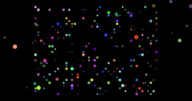 Colorado Eyalet Sınırı Silüetini Yapan Dinamik Çemberler Akışı