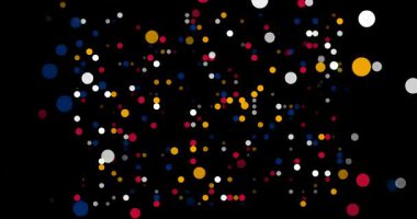 Colorado Eyalet Haritası Siluetini Oluşturan Parçacıkların Eğitim Videosu