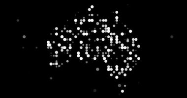 Avustralya Harita Sınırının Modern Kurumsal Animasyonu