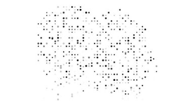 Animasyon Düşen Küreler Cook Adalarının Şeklini Oluştur