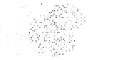 Nauru Adası 'nın Dinamik Parçacık Haritası Siluet Oluşturuyor