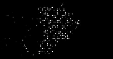 Dijital Toz Şekilleri Palau Ulus Sınır Canlandırması