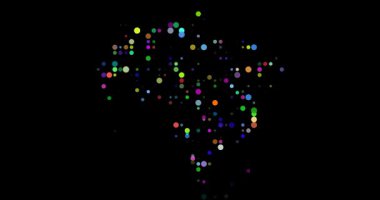 Hızlı Hareket Eden Noktalar Brezilya Ülke Ana Hattı Videosunu Şekillendiriyor