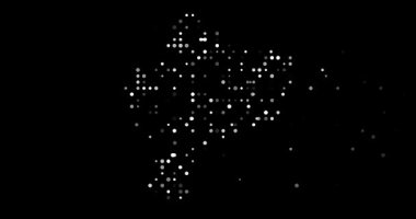 Ethereal Dots Emerge Forming Surreal Ecuador Map Animation