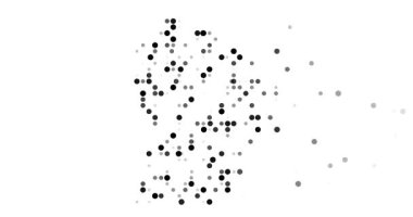 Digital Spheres Emerge Forming Hypnotic French Guiana Map Animation