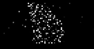 Düşen Noktalar Georgia Eyaleti Siluet Animasyonunu Birleştirdi