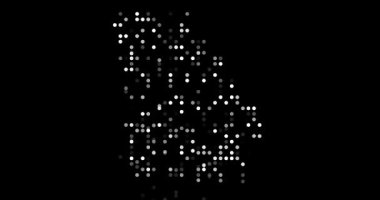 Düşen Küreler Georgia Eyaleti Coğrafi Siluetini Yarattı