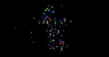 Dynamic Circle Animation Forming Guyana Shape