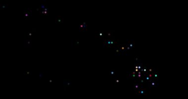 Hawaii Haritasını oluşturan soyut uçan parçacıklar, ABD