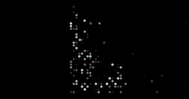 Idaho ABD Haritası Oluşturan Dinamik Düşen Noktalar Kümesi