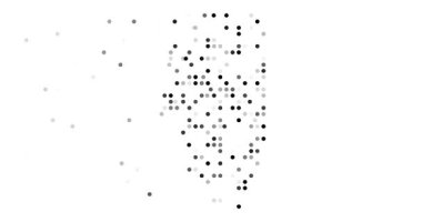 Geometrik Düşen Parçacıklar Illinois Eyaleti Siluetini Tanımlıyor