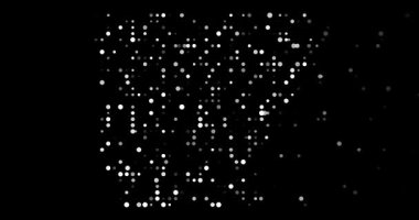 Arkansas Haritasının Şeklini Oluşturan Soyut Düşen Noktalar