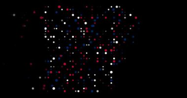 Arkansas Güney ABD Şekli 'ni oluşturan soyut noktalar