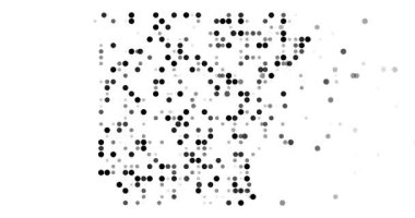 Düşen Noktalar Hareketi Arkansas Harita Şeklini Oluşturan Grafiksel