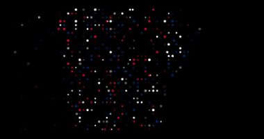 Arkansas Haritası Oluşturan Soyut Düşen Noktalar