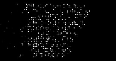 Arkansas Haritasının Şeklini Oluşturan Soyut Düşen Noktalar