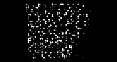 Soyut Dijital Parçacıklar Arkansas Coğrafi Şeklini İnşa Eder