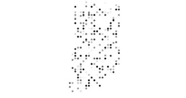 Modern Düşen Nokta Hareketi Grafik Ortaya Çıkarıcı Indiana Taslağı