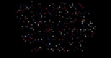Düşen Çemberler Hareketli Grafik Biçiminde Iowa Haritası Oluştur