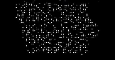 Dijital Toz Biçimi Iowa Devlet Sınır Canlandırması