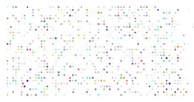 Kansas Ortabatı ABD Şeklini oluşturan soyut noktalar