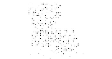 Parçacık Akımı Louisiana ABD Haritasını Kuruyor