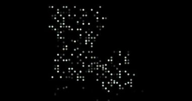 Louisiana Haritası Oluşturan Soyut Düşen Noktalar