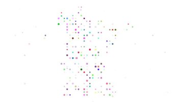 Minnesota Harita Parçacıkları Canlandırma Videosunun Veri Görselleştirmesi